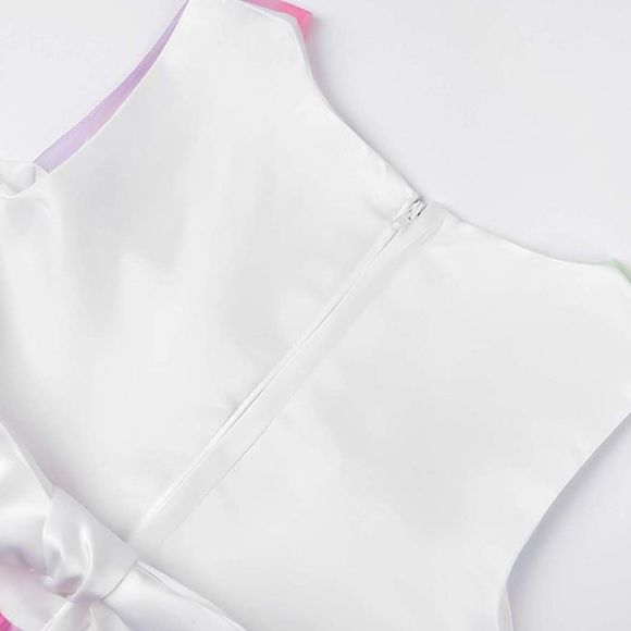 NWT Ohlover Little Girls Unicorn Party Dress Princess Flower Costume Set - Picture 8 of 10